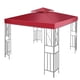 thumbnail image 1 of Cubierta para sombrilla, 2 capas, de repuesto, para patio, gazebo, toldo, impermeable, para exteriores, para sombrilla, rojo vino seitruly  HA005510-01, 1 of 6