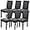 Dark Grey, variant on Waterproof Chair Covers for Dining Room Set of 4, Stretch Jacquard Dining Chair Slipcovers Removable Washable Chair Protectors Cover for Kitchen