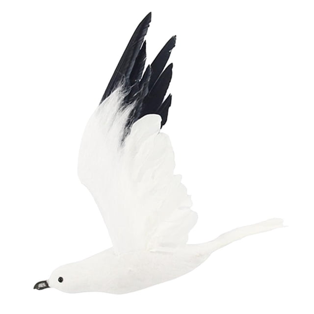 Estatua de gaviota voladora para colgar en la pared, decoración de jardín o habitación con temática náutica. 38 x 40 x 75 cm