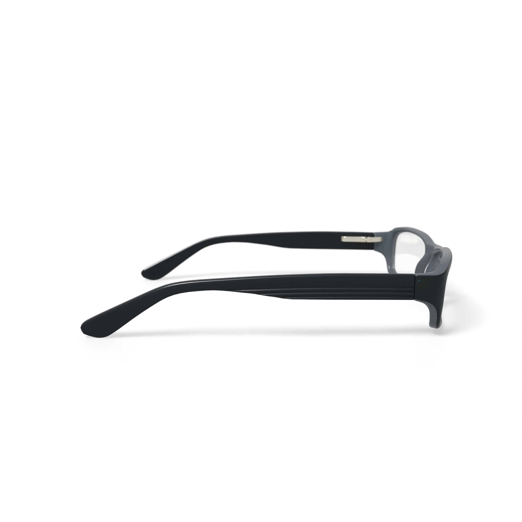Contour Men's FM9193 Rectangular Prescription Eyeglasses with Case, Black