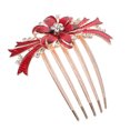 thumbnail image 1 of OUNONA Accesorio Para Peinar De Aleación Rojo Oscuro Con De Para Bodas Y Fiestas, 1 of 6