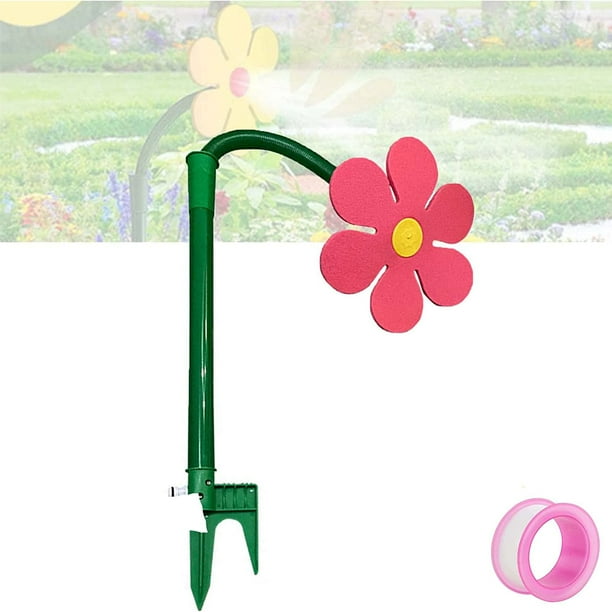 Crazy FlowerShaped Garden Sprinkler, 720° Rotating Sun Flower