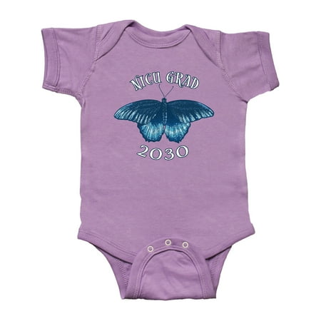 

Inktastic NICU Grad 2030 with Blue Butterfly Gift Baby Boy or Baby Girl Bodysuit