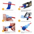 thumbnail image 4 of surtido de terminales de conectores de cable de 120/240 piezas con estuche de almacenamiento 120 piezas Sunnimix t toque conectores de cable, 4 of 8