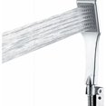 thumbnail image 2 of Chic Square Design Shower Head, Pearly Abs Plate Chrome Finish High Pressure For Refreshing Showers, Universal Connection Lightweight And Durable Portable Showerhead (With Self-Cleaning Nozzles), 2 of 5