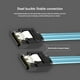 thumbnail image 4 of Juego de 6 cables de datos SATA III SAS para servidor SATA de 7 pines a SATA de 7 pines (1 m), 4 of 9