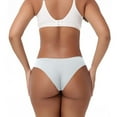 thumbnail image 2 of ShomPort Low Rise Briefs for Womens Invisible Solid Color Smoothing Breathable Workout Everyday Panties, 2 of 5