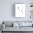 thumbnail image 2 of Canvas Wall Art - Line and Brush 'Line Lady 1' Wall Art for Living Room, Bedroom, or Office Décor by Trademark Fine Art - 18 x 24 Inches, 2 of 4