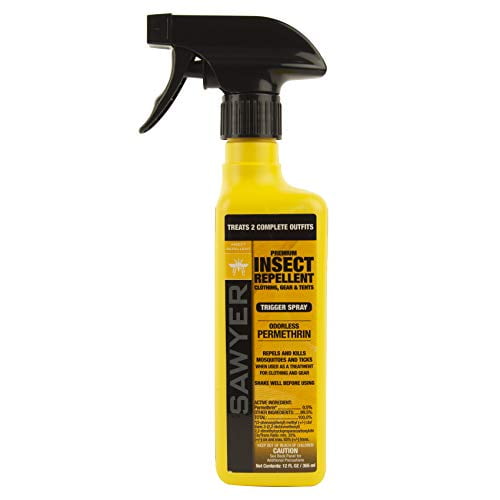 Sawyer Products SP649 Premium Permethrin Clothing Insect Repellent Trigger Spray, 12Ounce