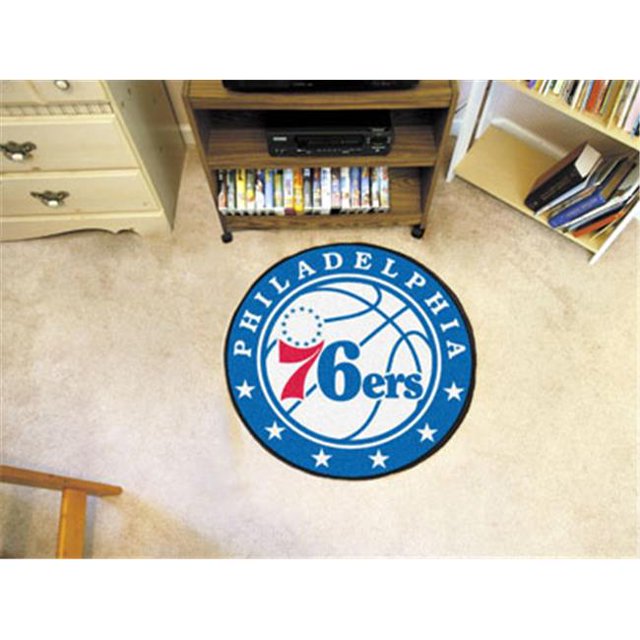 FanMats 18848 Tapis Rond 27 Po. dia. Philadelphia 76ers