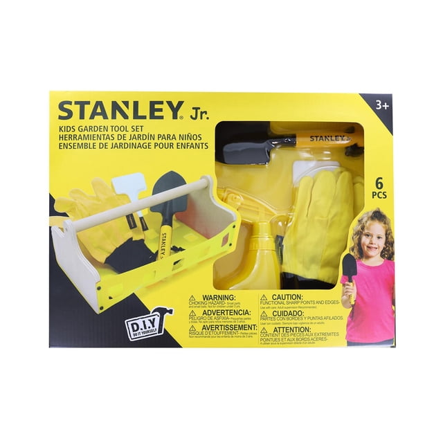 Juego de herramientas de jardín Stanley Jr. Hazlo tú mismo con paleta manual y spray para plantas