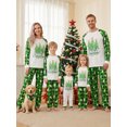 thumbnail image 6 of RUINIXCW Family Christmas Matching Pajamas Set Long Sleeve Tops with Plaid Pants, 6 of 7