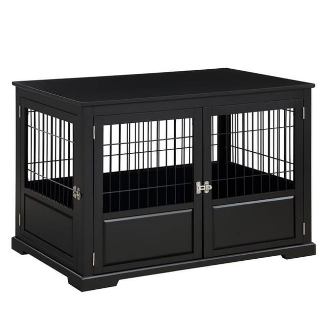Fairview Triple Door Crate, Black - Large