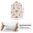 thumbnail image 2 of Lsque Flat Mushrooms Pattern Knitted Beanie, Unisex Winter Hat, Knit Hat Winter Beanies Thick Fisherman Beanies Cuffed Plain Skull Caps, 2 of 6