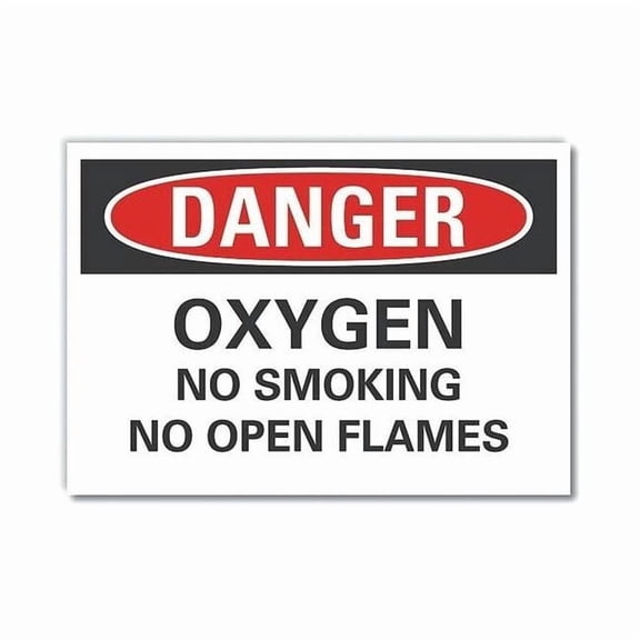 Lyle Danger Sign,7 inx10 in,Non-PVC Polymer LCU4-0523-ED_10x7