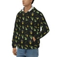 thumbnail image 3 of Naloa Bee Floral Men’s Hoodies, Zip up Hoodie, Sweatshirts,Hoodies for Men Sizes S-3XL-XX-Large, 3 of 5