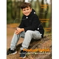 thumbnail image 3 of HENNCHEE Lightweight Kids Heated Jacket for Boys Girls with Battery Pack, Black M, 3 of 6