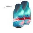 thumbnail image 6 of Pofeuu Aurora Borealis Village Print Automotive Car Seat Covers Flat Cloth Full Set Seat Covers,Car Seat Covers front seats for Cars Trucks and SUVs(Two packs), 6 of 7