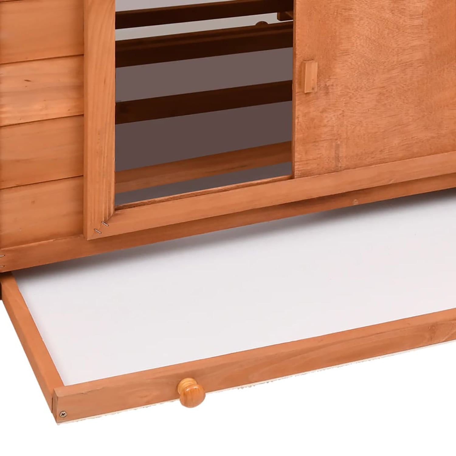 Pefilos 59.8" Wooden Rabbit Hutch Outdoor for Water-Resistant Roofs, Rabbit Cages for Indoor, Large Hen House with Nest Boxes, Orange Pefilos 59.8" Wooden Rabbit Hutch Outdoor for Water-Resistant Roofs, Rabbit Cages for Indoor, Large Hen House with Nest Boxes, Orange