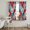 Green, Red, Gold, variant on 250 Anniversary Sheer Curtains 72 Inch Length 2 Panels Set, 4th of July Stars Striped Geometric Voile Window Treatment Rod Pocket Curtains Sheers Drapes for Bedroom/Living Room/Kitchen 52"x72"x2