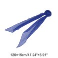 thumbnail image 4 of Unique Bargains 1 Pc Scarf Solid Color Rose Neck Scarf Deep Blue, 4 of 5