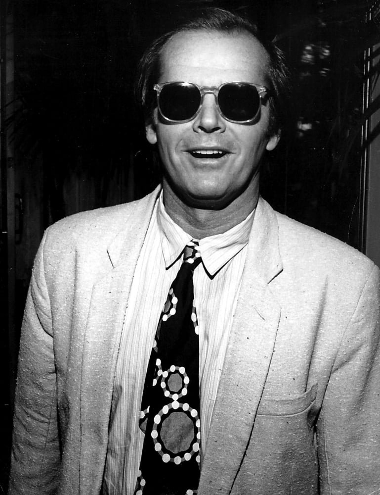 Candid Jack Nicholson wearing sunglasses Photo Print (8 x 10) Walmart
