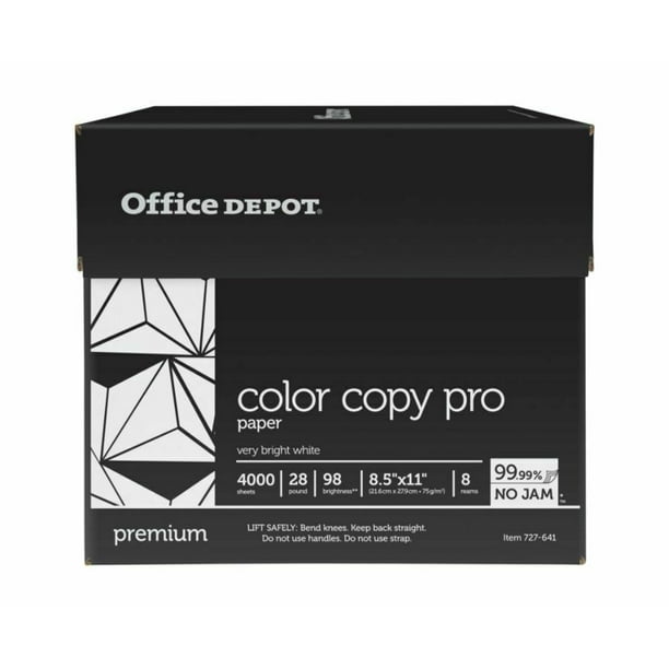 Office Depot Color Copy Paper, Letter, 28 Lb, 500Sheets, 8Ream