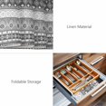 thumbnail image 6 of Placemats Set of 4, Grey White Boho Woven Placemat, Linen Place Mats for Kitchen/Dining Tables, Vintage Ethnic Tribe Abstract Art Washable Table Mats for Party, 6 of 8