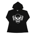 thumbnail image 3 of Gunia Womens Halloween Sweatshirts Ladies Casual Skeleton Graphic Hooded Long Sleeve Pullover Hoodie For Women Fall Fashion Clothes Tops Black S-2Xl, 3 of 5