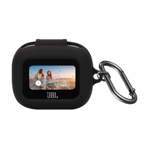 SaharaCase Venture Series Silicone Case for JBL Live Buds 3 Earbuds Scorpion Black (HP00149)