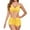 Yellow, variant on Sngxgn Womens High Waisted Bikini Sets Halter Neck Push up Two Piece Swimsuit Bathing Suit Swimwear(Purple,L)