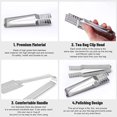 thumbnail image 4 of JUNWELL Tea Bag Squeezer,Stainless Steel Tea Bag Clips,Tea Tongs Strainer, Tea Squeezer Tong,Herbal Tea Infuser, Useful Kitchen Steeper Tongs, Strainer Holder Grip, Metal Kitchen Bar Tools, 4 of 5