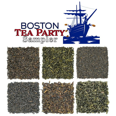 Boston Tea Party Tea Sampler, 6 Assorted Loose Leaf Tea Sampler, All The Historical Teas Thrown Over During The Boston Tea Party, Approx.