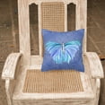 thumbnail image 2 of Carolines Treasures 8855PW1818 Butterfly on Slate Blue   Canvas Fabric Decorative Pillow 18H x18W multicolor, 2 of 2