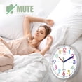 thumbnail image 5 of Learning Clock for Kids, Telling Time Teaching Clock, Silent Analog Kids Clock for Teaching Time, Kids Room Wall Decor for Bedrooms, for School Classrooms Playrooms and Kids Bedrooms (ET104), 5 of 8