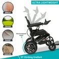thumbnail image 2 of Majestic Fauteuil Roulant Électrique, Fauteuils Roulants Électriques Légers, Seulement 49 Lb, Capacité de 330 Lb, 2 of 5