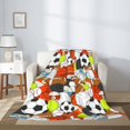 thumbnail image 2 of Throw Blanket for Couch Sofa and Bed, Colorful Balls Super Soft Plush Throw Blanket, Fuzzy Cuteness Comfy Warm Washable Flannel Blanket & Throws for All Season, 2 of 5