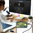 thumbnail image 3 of Microphone de Jeu à Condensateur USB Compatible pour Ordinateur de Bureau PC Portable Micro RVB de Bureau pour Diffusion Baladodiffusion Enregistrement Vocal ME4, 3 of 9