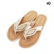 thumbnail image 5 of Sonducket 1 par de sandalias informales de verano para interior y exterior para mujer, zapatillas con separador de dedos y hojas de perlas, Calzado, 5 of 6