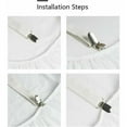 thumbnail image 4 of Sujetadores de sábanas resistentes, elásticos ajustables para instalación debajo del colchón, clips de colchón antideslizantes de materiales de primera calidad para camas gemelas a king, blanco, 4, 4 of 5