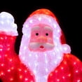 thumbnail image 5 of Northlight Lighted Commercial Grade Santa Claus Outdoor Christmas Decor - 3.75' - Red and Blue, 5 of 9