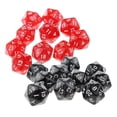 thumbnail image 1 of 20 Dados de veinte caras perfke D20 para jugar RPG Party Game Toy rojo y negro, 1 of 7