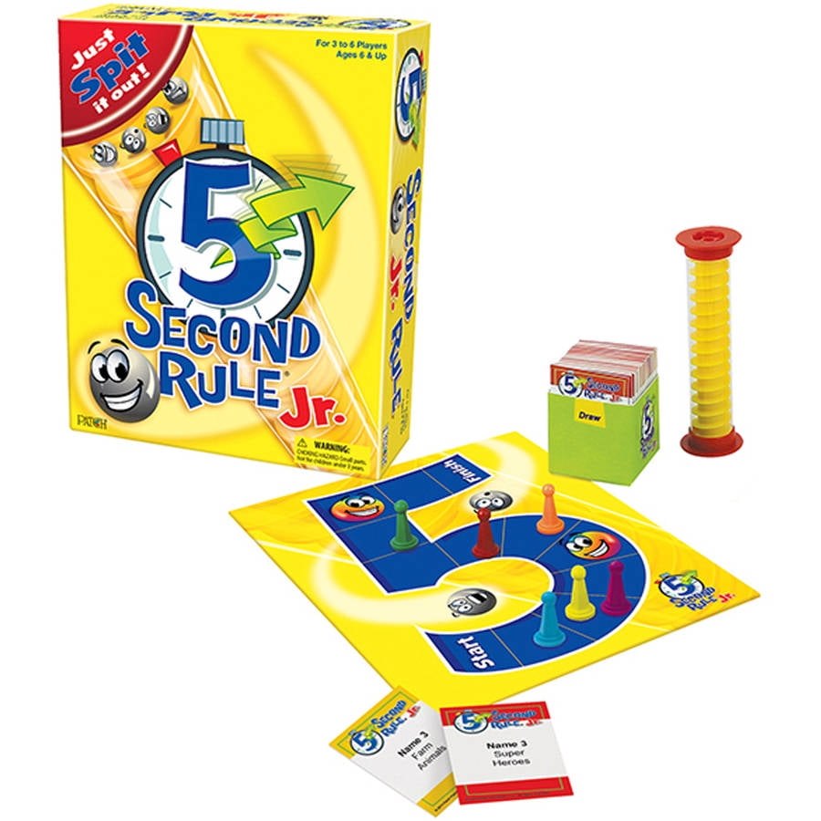 5 Second Rule Jr Board Family Version Popular Party Game