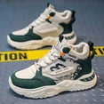 thumbnail image 3 of Men'S Teen High-Top Dad Sneakers 2025 New Arrival | Summer Breathable Versatile Shoes, Mens Shoes for Running & Casual, Upper & Sole, PVC Inner, Cloth Insole, 3 of 4