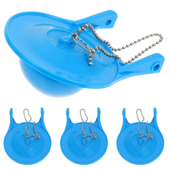 NIAIZEK 4-Pack Toilet Tank Flapper Repair Kit Universal Fit Rubber Leak Seal Replacement Sky