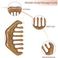 thumbnail image 4 of Wood Scalp Massager Hair Growth - Sandalwood Head Massager Scalp Massage Comb - Hair Massager Comb Wide Tooth Comb - Manual Scalp Massagers for Scalp Massage and Hair Care - Gifts for Women Men, 4 of 8