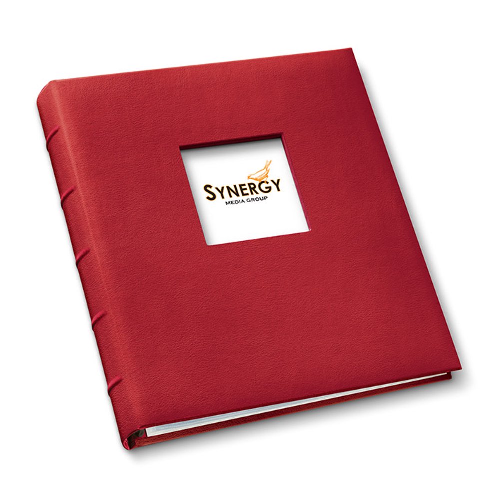 Leather 1.25" Presentation Binder With Window by Gallery Leather