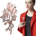 thumbnail image 5 of Gran oferta, broche de flor de piedra de ópalo a la moda, hermosos accesorios de ropa de diamantes de imitación, ramillete para mujer, regalo de cumpleaños TUNC Sencillez, 5 of 5