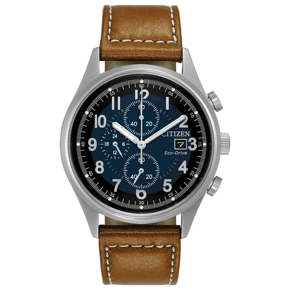 Citizen Men's Eco-Drive Weekender Garrison Chronograph Stainless Steel Watch CA0621-05L