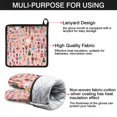 thumbnail image 7 of Pink Christmas Nutcracker Pattern Kitchen Oven Mitt and Pot Holder Sets 4 Pcs for Baking, Cooking and Grilling, Heat Resistant Up To 392 °F, 7 of 7
